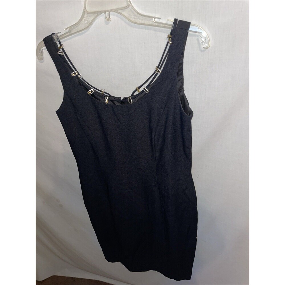 Michael Marcella Ltd. Women’s Embellished Dress Size 8 Black Business Formal